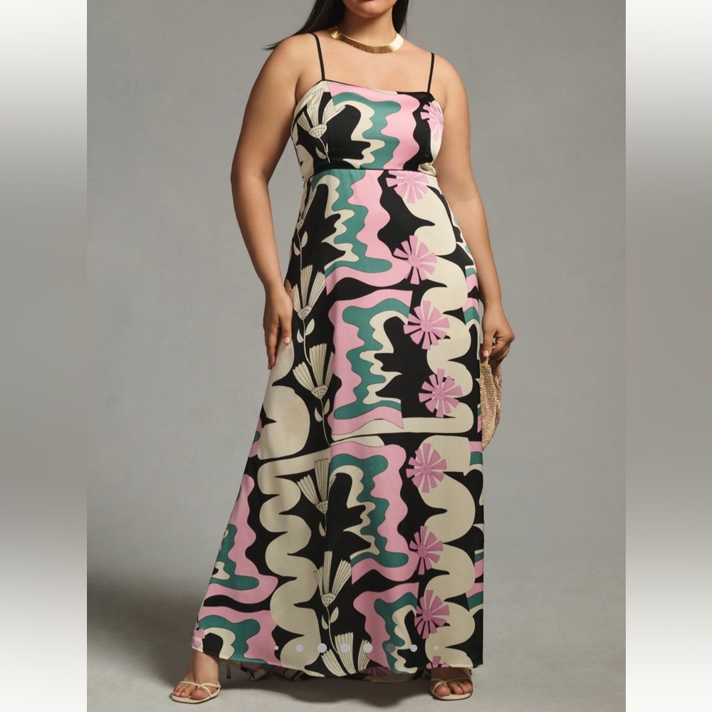 Anthropologie Oopscool Graphic Print Dress